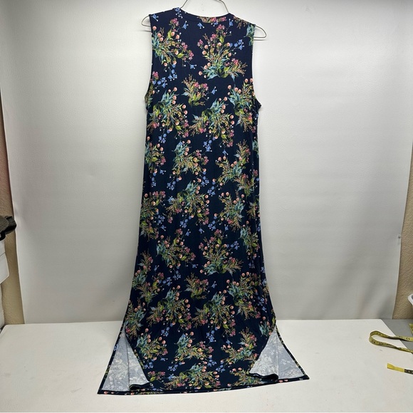 J. Jill Floral Sleeveless Maxi Dress size M - Picture 3 of 11
